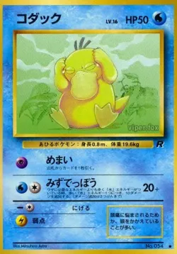 Psyduck 「TEAM_ROCKET No. 019」「JP」
